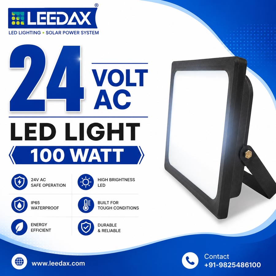 24V AC LED Safety Light 100 Watt