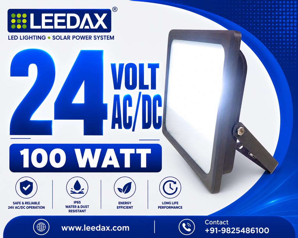24V AC DC LED Safety Flood 100 Watt