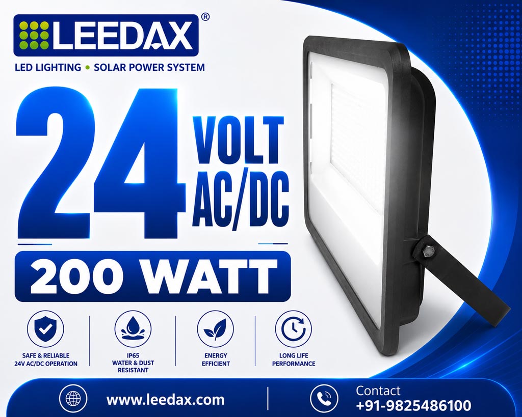 24V AC DC LED Safety Flood 200 Watt
