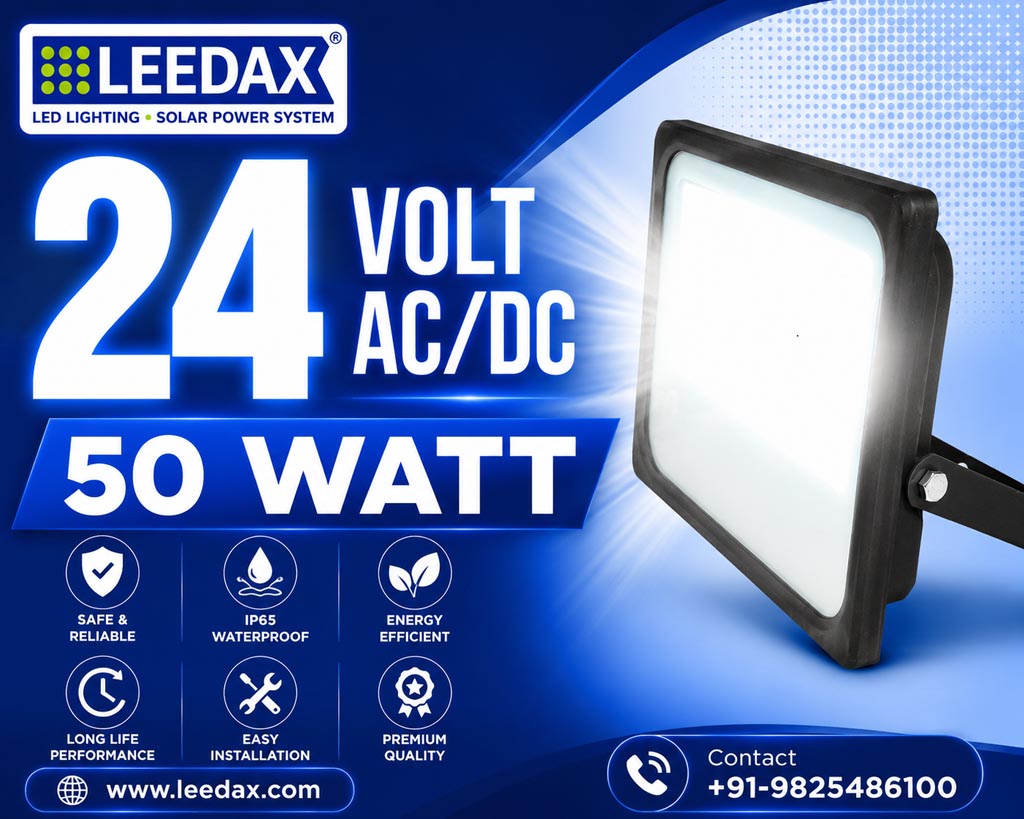 24V AC DC LED Safety Flood 50 Watt