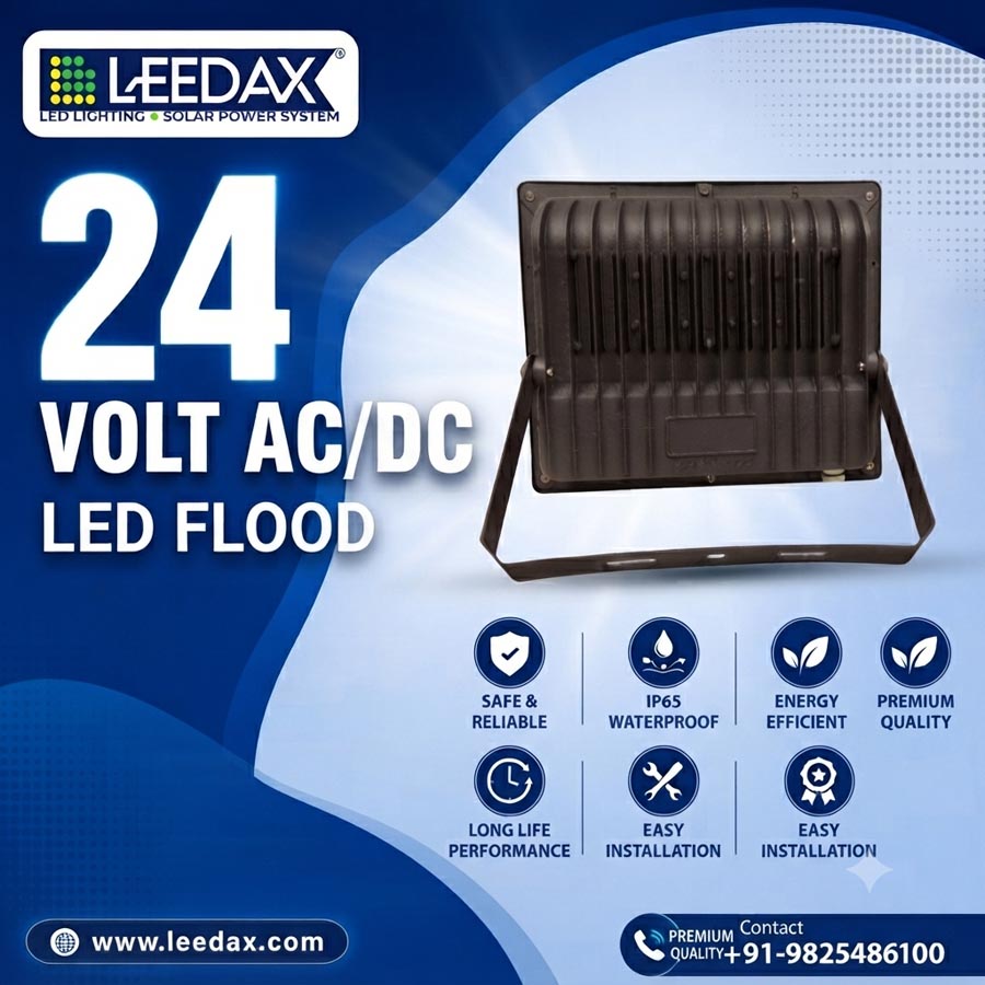 24v-ac-dc-led-flood-light-100w-back-view