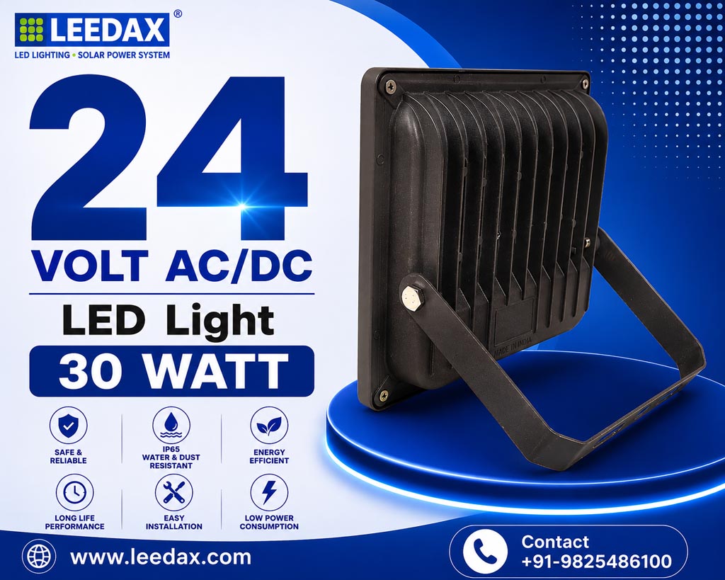 24v-ac-dc-led-flood-light-30w-back-angle-view