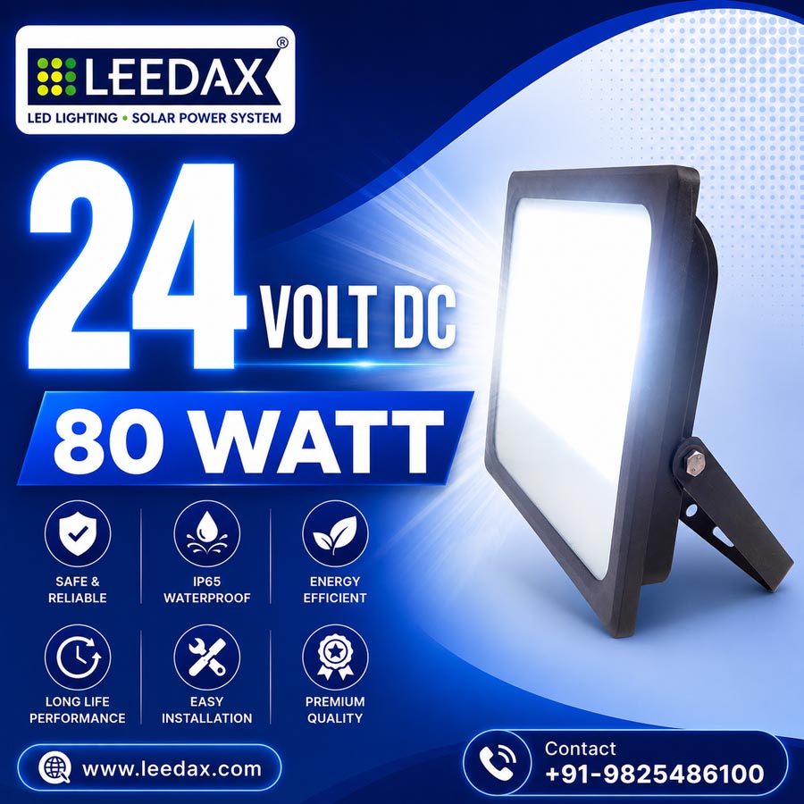 24V DC LED Safety Flood 80 Watt