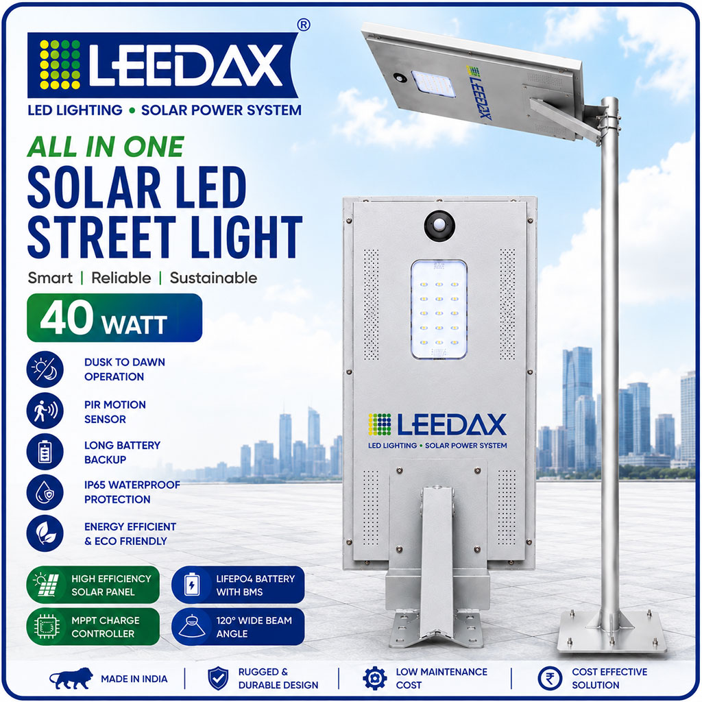 40 Watt Solar Street Light All in One
