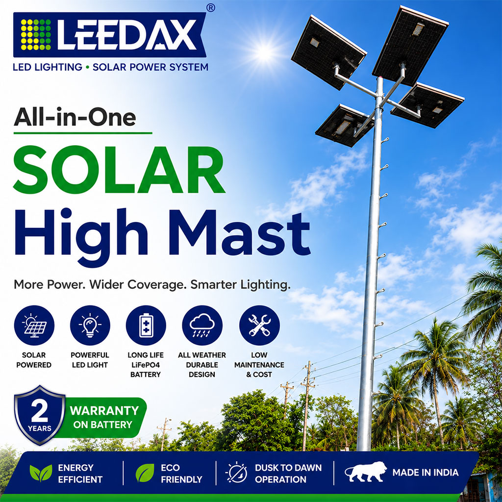 Solar High Mast All In One