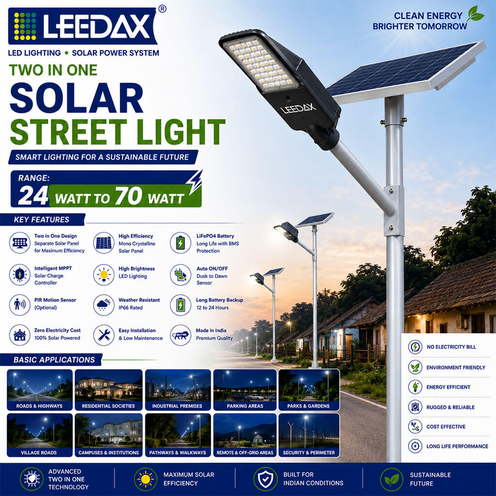 Two-in-One Solar Street Light