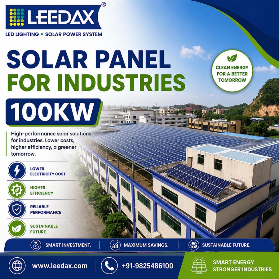 Solar Panel for Industries 100Kw