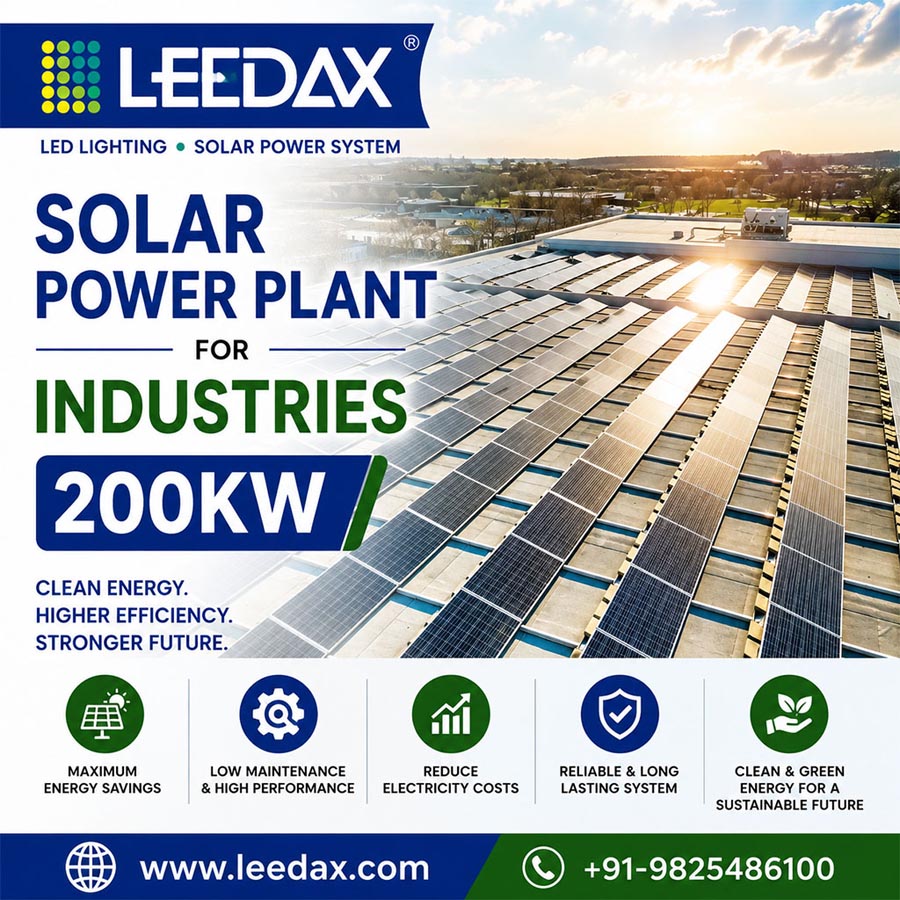 Solar Power Plant for Industries 200Kw
