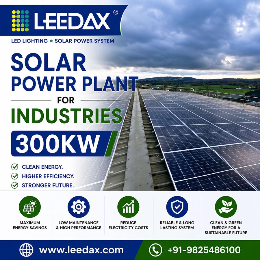 Solar Power Plant for Industries 300Kw