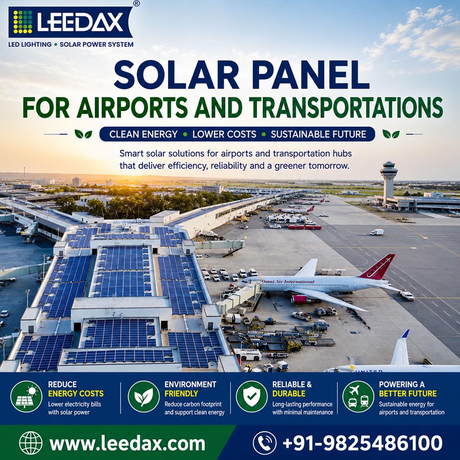 Solar Panels for Airports And Transportations