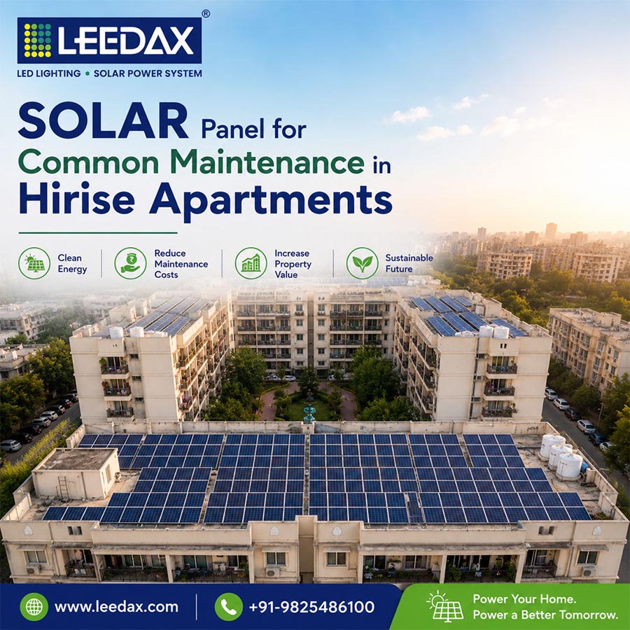 SOLAR Roof Top for Residential Society Common Maintenance