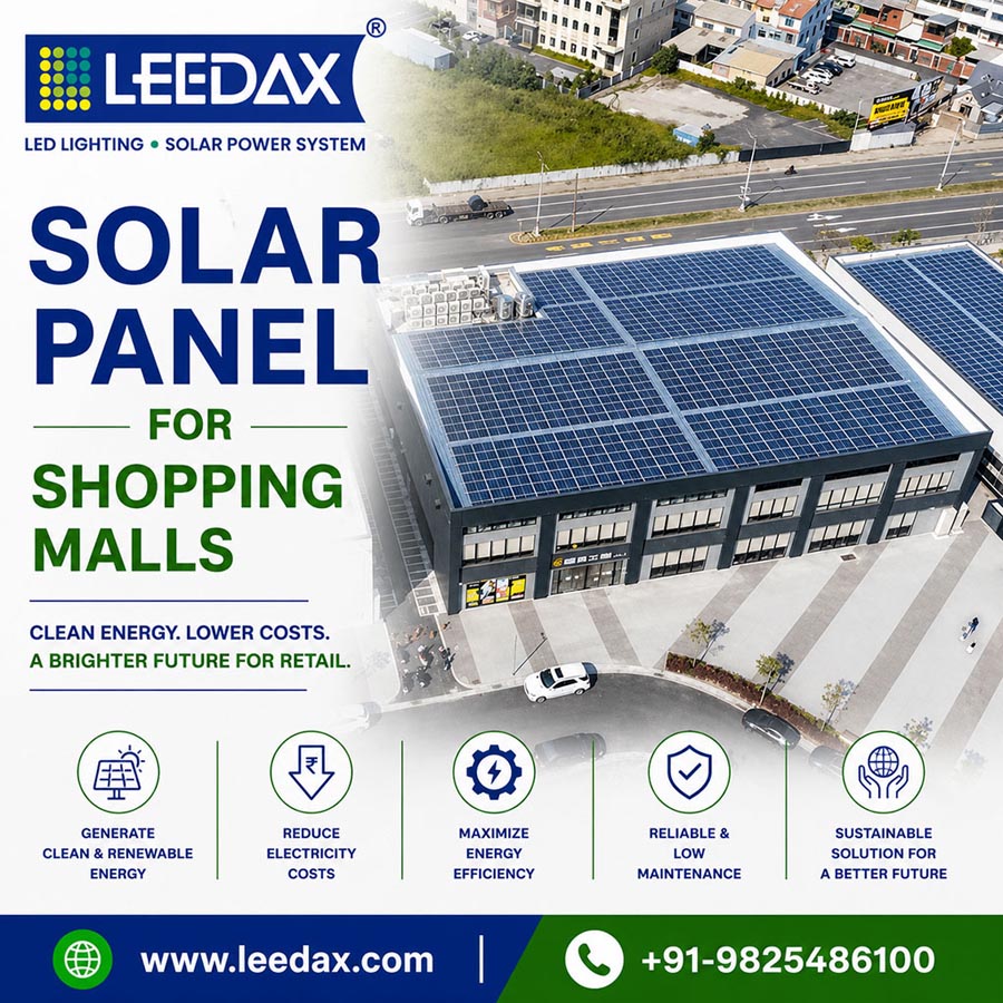 Solar Panel for Shopping And Retail Malls